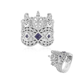 Anello in argento con Topazio Bianco