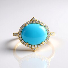 Anello in argento con Turchese Sleeping Beauty (Faszination Türkis)