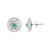 Boucles d'oreilles en or et Emeraude du Brésil (Ornaments by de Melo)