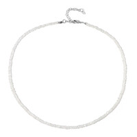 Collier en argent et Saphir blanc