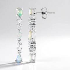 Orecchini in argento con Opale Australiano