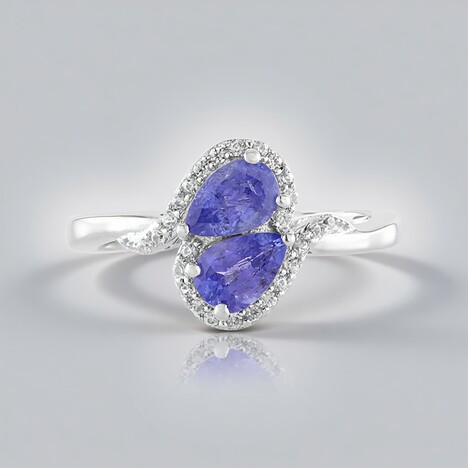 Anello in argento con Tanzanite