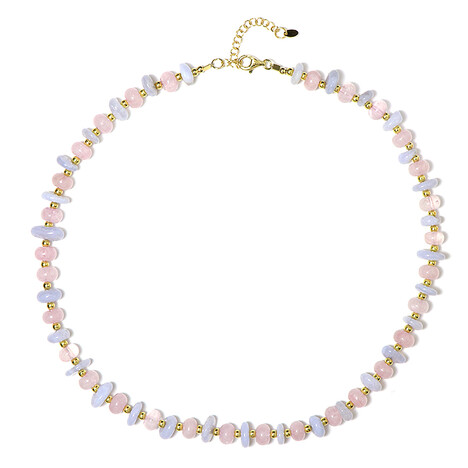 Edelstein-Silberhalskette