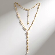 Collier en argent et Perle blanche de culture d'eau douce (Adela Silber)