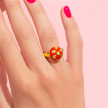 Zilveren ring met zirkonen (MONOSONO COLLECTION)