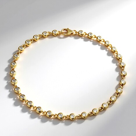 Bracelet en or et Diamant chocolat I2 (SUHANA)