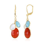 Orecchini in argento con Corniola (KM by Juwelo)