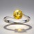 Anello in argento con Fluorite Gialla