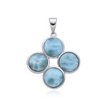 Colgante en plata con Larimar