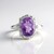 Anello in argento con Ametista Rose de France