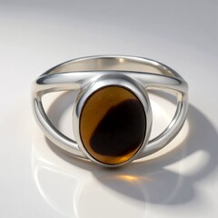 Bague en argent et Mokaïte