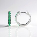 Orecchini in argento con Smeraldo Socoto