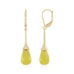 Orecchini in argento con Calcedonio Giallo (KM by Juwelo)