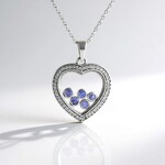 Collana in argento con Tanzanite