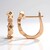 Orecchini in argento con Diamante Argyle Rose de France I1 (Annette)