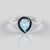 Anello in argento con Topazio Blu Cielo