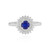 Königsblauer Spinell-Silberring
