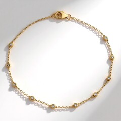Bracciale in oro con Diamante Cioccolato I2