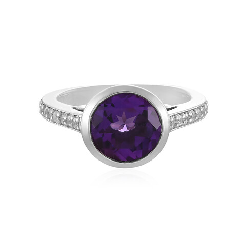 Sibirischer Amethyst-Silberring