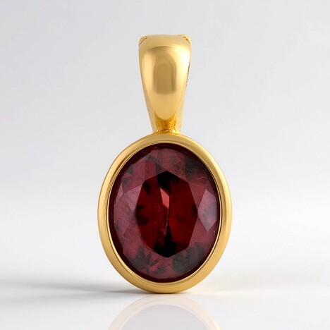 Ciondolo in oro con Zircone Rosso (CUSTODANA)
