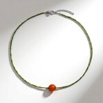Collier en argent et Cornaline (MONOSONO COLLECTION)