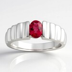 Anello in argento con Rubellite Brasiliana AAA