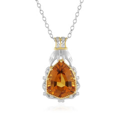 Collier en argent et Citrine Madère (Gems en Vogue)
