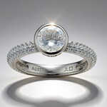 Anello in argento con Topazio Bianco (Adela Silber)
