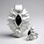 Anello in argento con Onice Nero (MONOSONO COLLECTION)