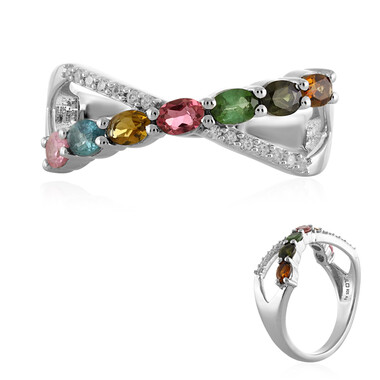 Anillo en plata con Turmalina