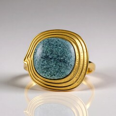 Bague en argent et Fuchsite (dagen)