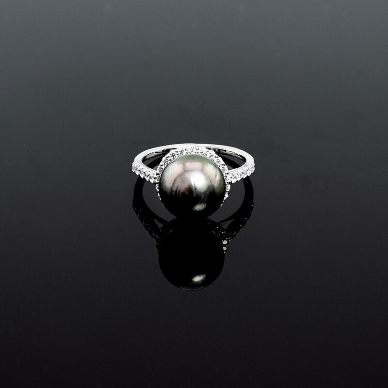 Tahitiperlen-Silberring (TPC)