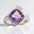Anello in argento con Ametista (Pallanova)