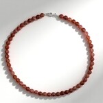 Collana in argento con Quarzo Fragola