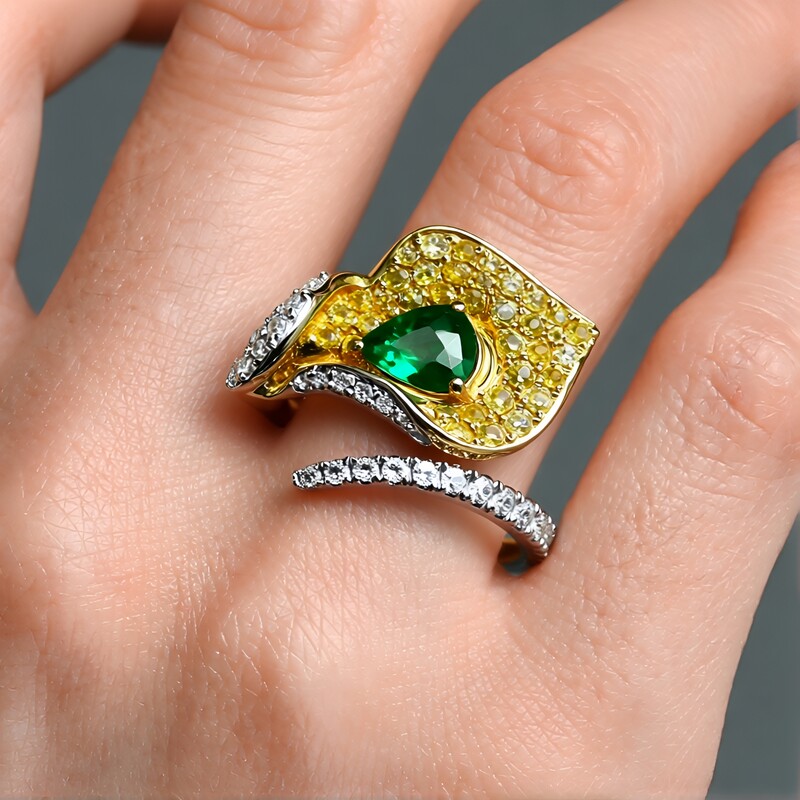 AAA-Sambia-Smaragd-Goldring (CIRARI)