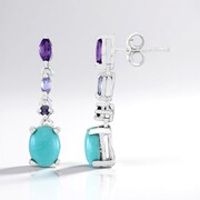 Campitos Turquoise Silver Earrings (Faszination Türkis)