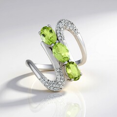 Anello in argento con Peridoto (de Melo Essence)