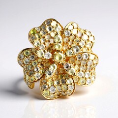 Anello in oro con Diamante Fancy SI2