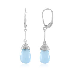Zilveren oorbellen met Blauwe Onyxen (MONOSONO COLLECTION)