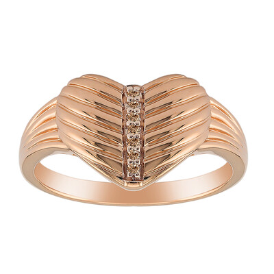 Anello in argento con Diamante Rose de France SI1 di Argyle (Annette)