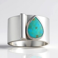 Anello in argento con Turchese