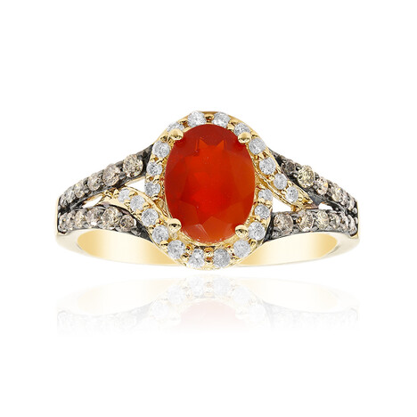 14K Mexican Fire Opal Gold Ring (CIRARI)