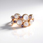 Bague en argent et Pierre de lune argent (KM by Juwelo)