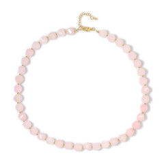 Collar en plata con Cuarzo rosa