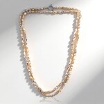 Collana in argento con Perla Keshi d’Acqua Dolce Bianca (TPC)