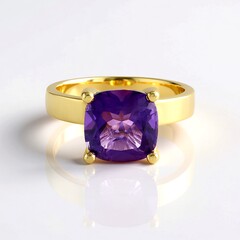 Anello in argento con Ametista del Marocco