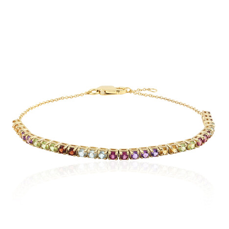 Edelstein-Silberarmband