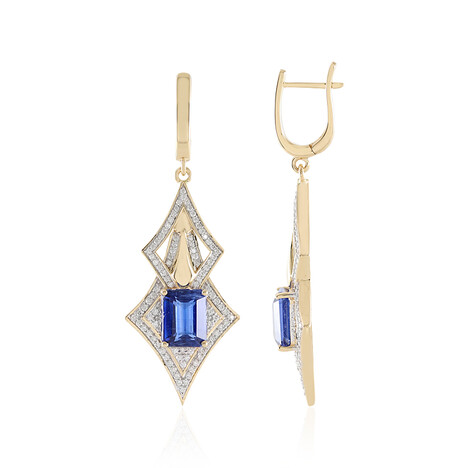14K Nepal Kyanite Gold Earrings (SUHANA)