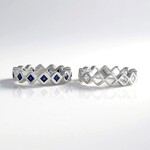 Anello in argento con Zaffiro Blu (de Melo Essence)