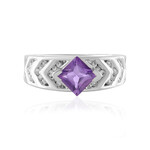 Bague en argent et Améthyste d'Uruguay (de Melo Essence)